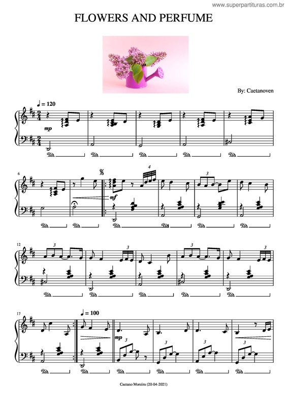 Partitura da música Flowers And Perfume