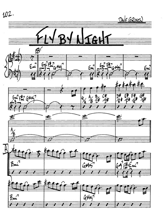 Partitura da música Fly by Night