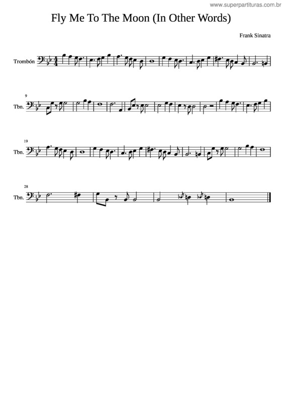 Partitura da música Fly Me To The Moon – Frank Sinatra v.4