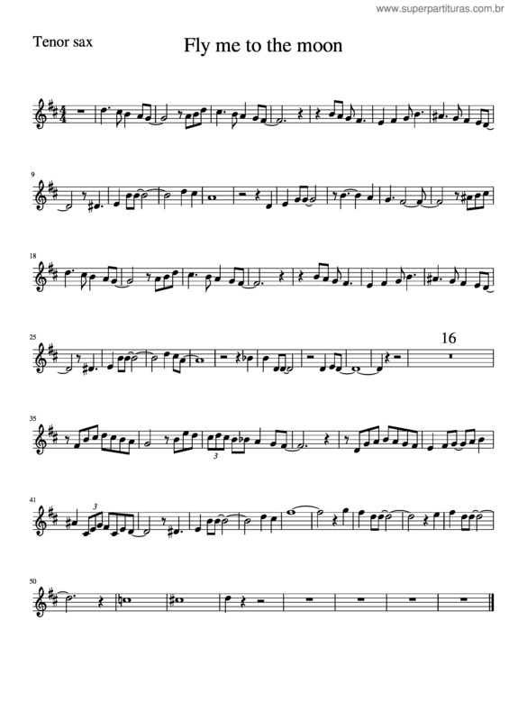 Partitura da música Fly Me To The Moon v.27