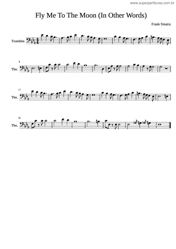 Partitura da música Fly Me To The Moon v.29