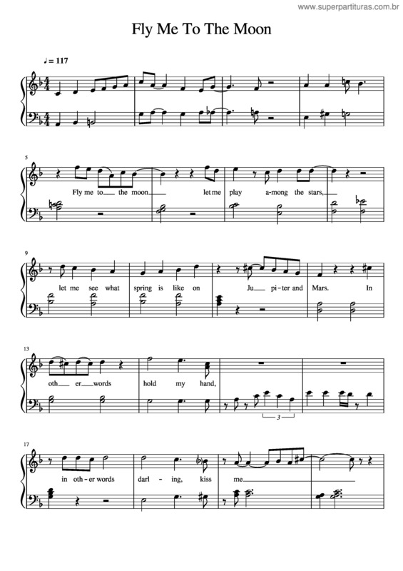 Partitura da música Fly Me To The Moon v.32