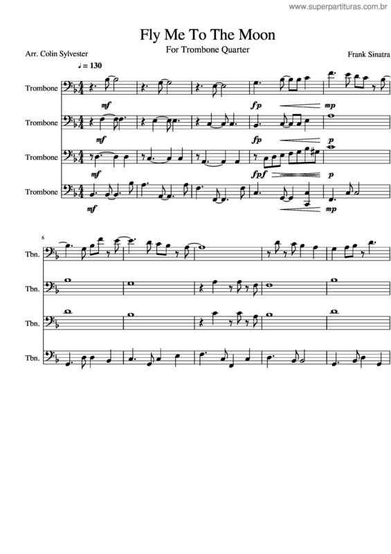 Partitura da música Fly Me To The Moon v.35