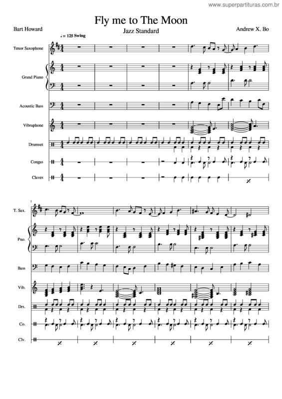 Partitura da música Fly Me To The Moon v.37