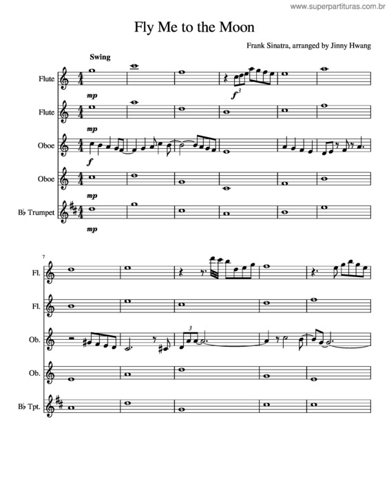 Partitura da música Fly Me To The Moon v.39