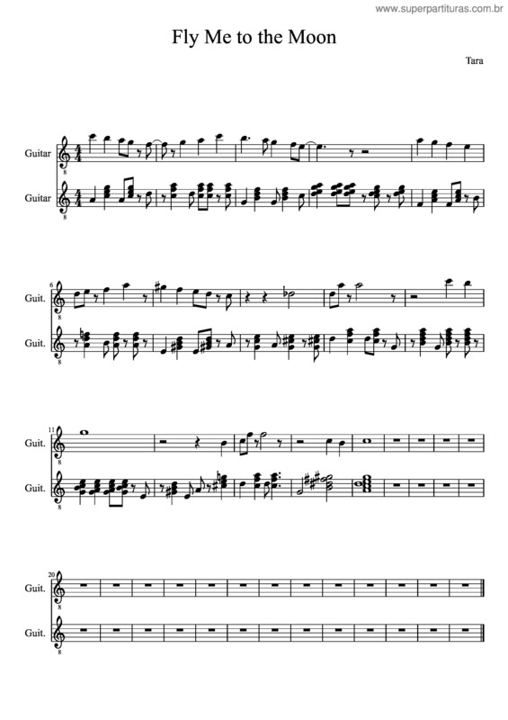 Partitura da música Fly Me To The Moon v.42