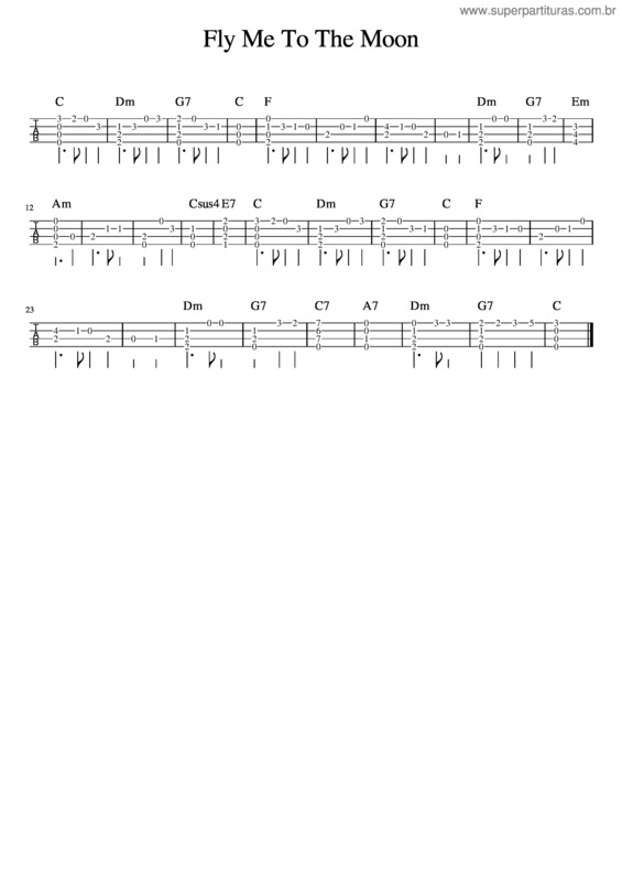 Partitura da música Fly Me To The Moon v.48