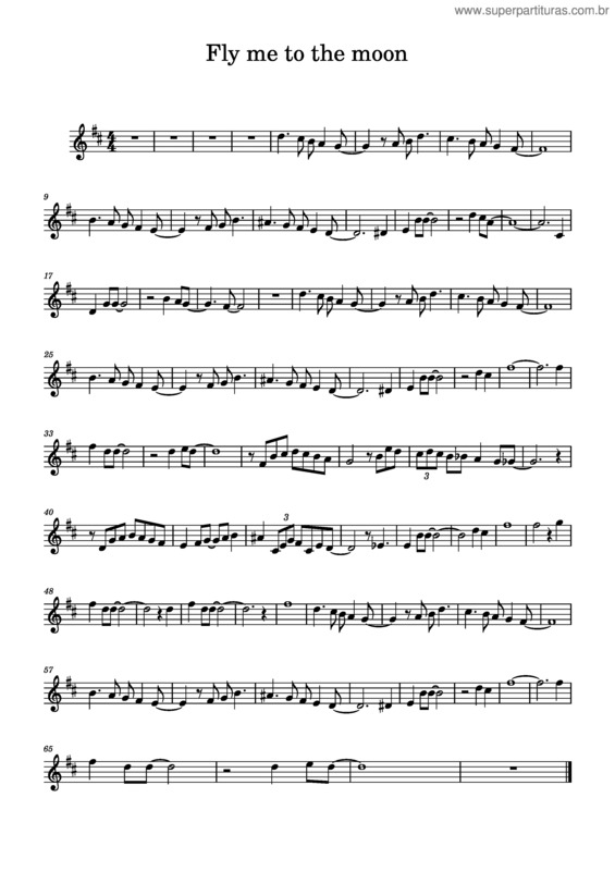 Partitura da música Fly Me To The Moon v.50