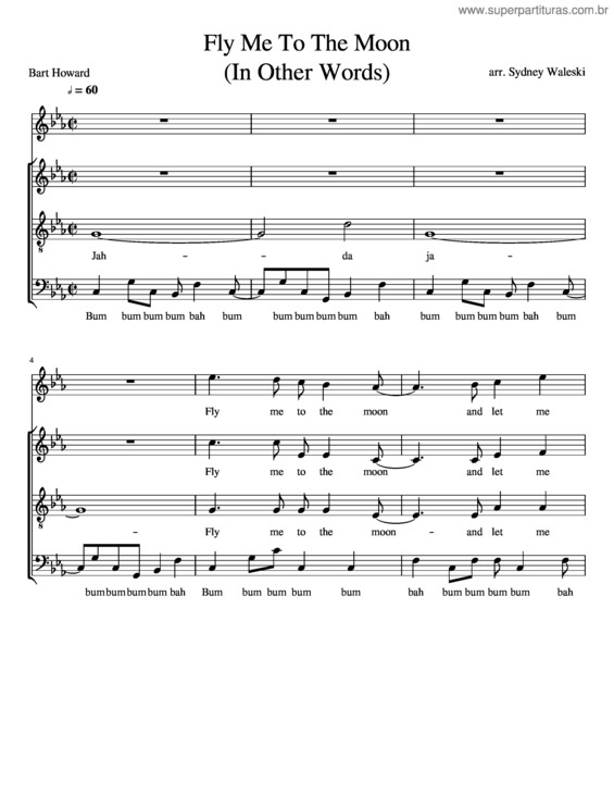 Partitura da música Fly Me To The Moon v.56