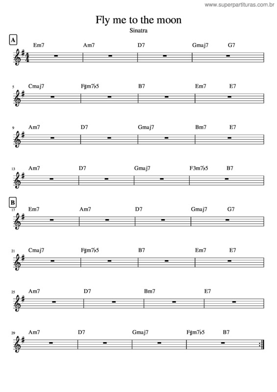 Partitura da música Fly Me To The Moon v.57