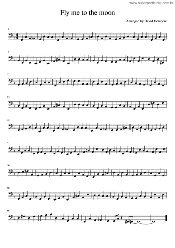 Partitura da música Fly Me To The Moon v.59