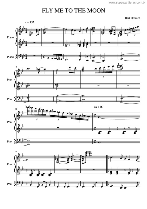 Partitura da música Fly Me To The Moon v.63