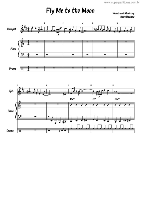 Partitura da música Fly Me To The Moon v.64
