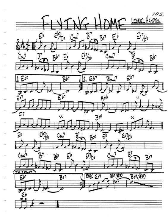 Partitura da música Flying Home v.7