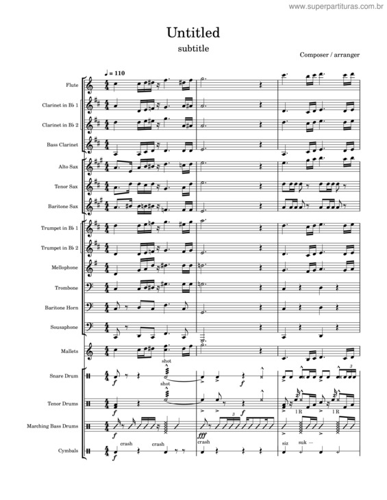 Partitura da música Football Short