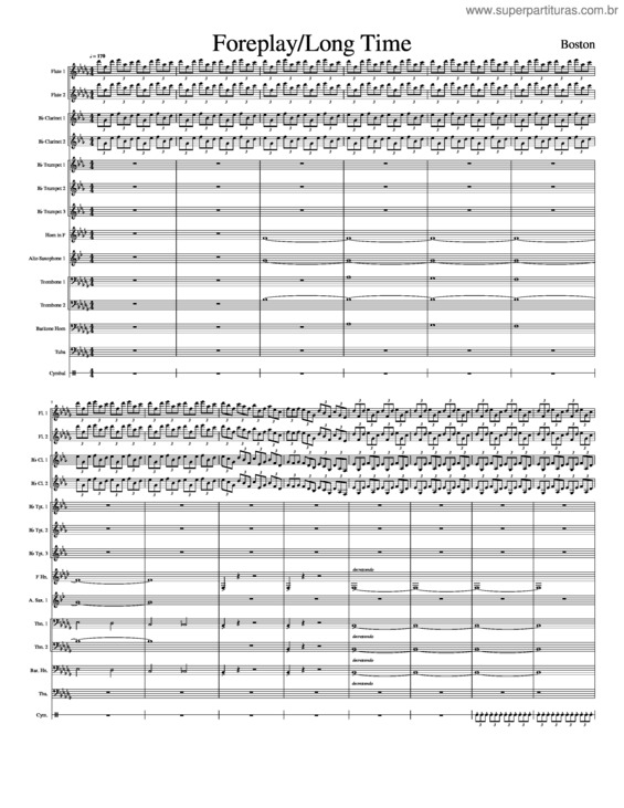 Partitura da música Foreplay/Long Time