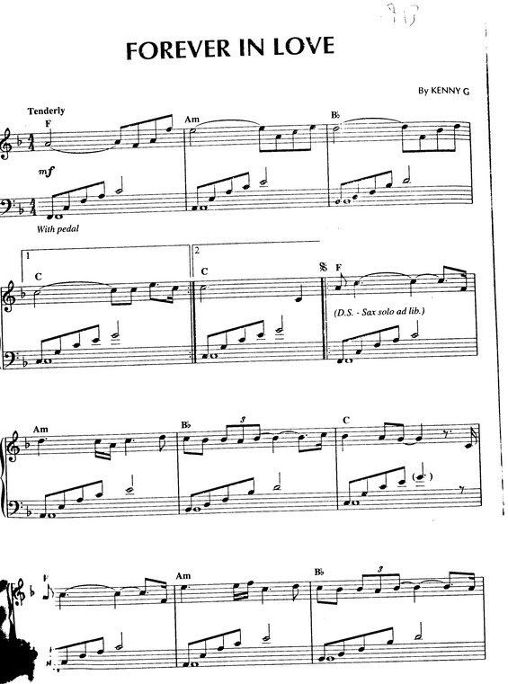 Partitura da música Forever In Love v.12