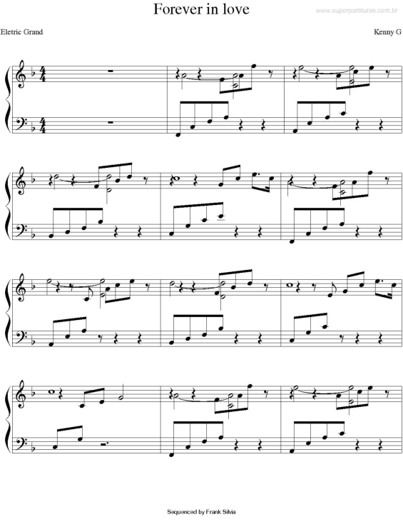 Partitura da música Forever In Love v.3