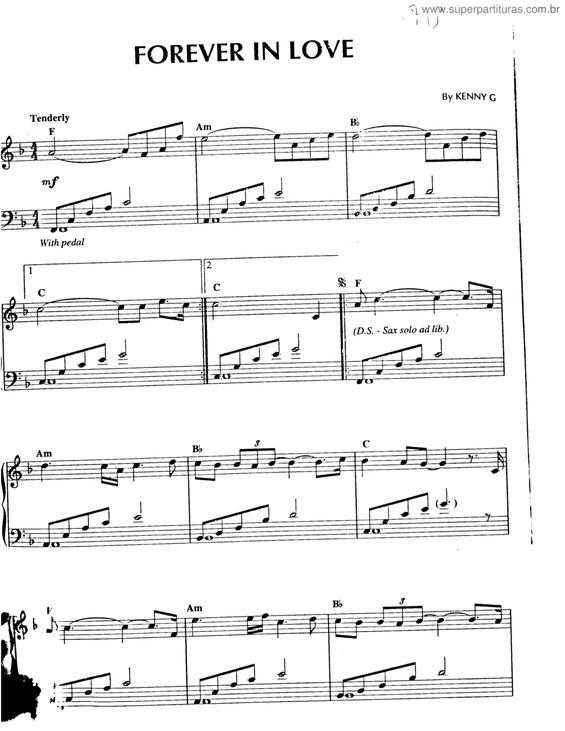 Partitura da música Forever In Love v.6