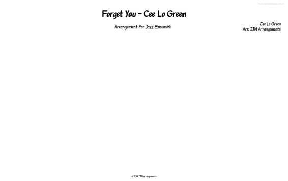 Partitura da música Forget You v.4