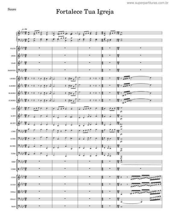 Partitura da música Fortalece Tua Igreja v.2
