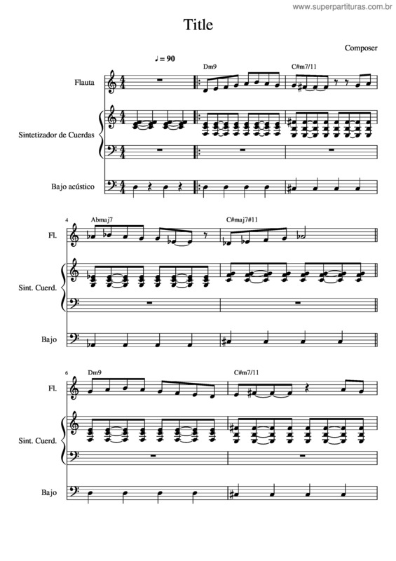 Partitura da música Foto