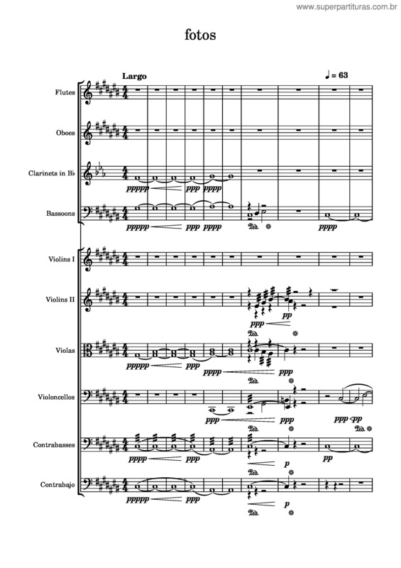 Partitura da música Fotos v.2