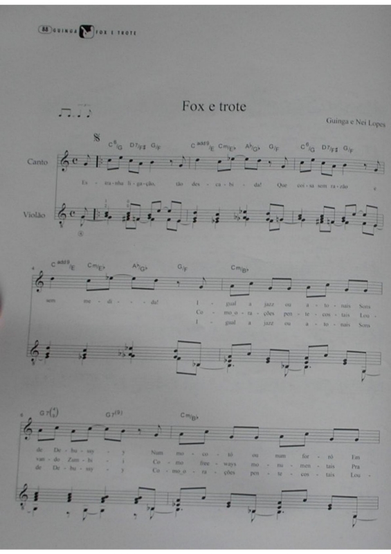 Partitura da música Fox e Trote