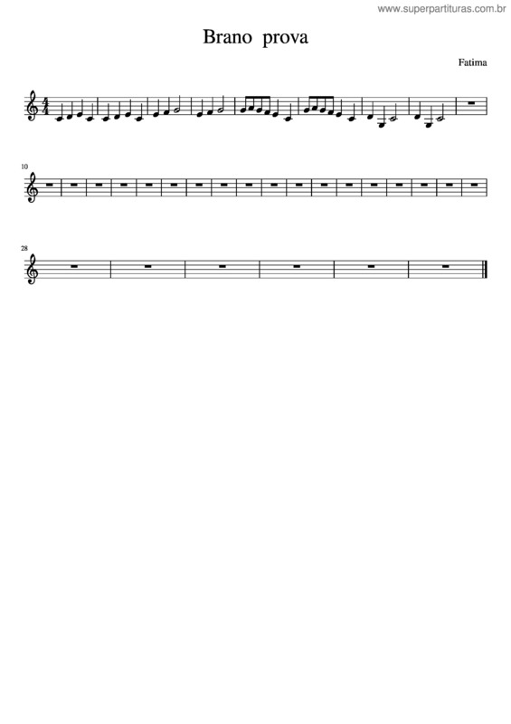 Partitura da música Fra Martino