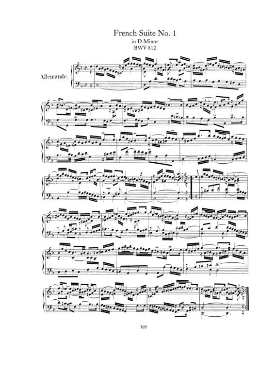 Partitura da música French Suite No. 1