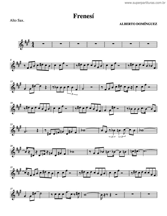 Partitura da música Frenesí v.3