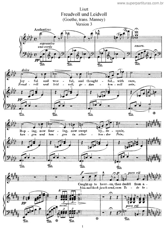 Partitura da música Freudvoll und leidvoll v.3