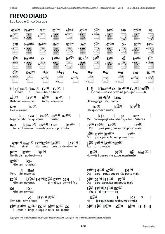 Partitura da música Frevo Diabo v.2