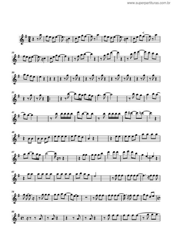 Partitura da música Frevo Mulher – Zé Ramalho Frevo Mulher