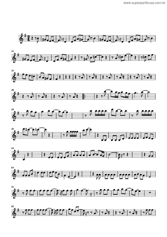 Partitura da música Frevo Mulher – Zé Ramalho v.7