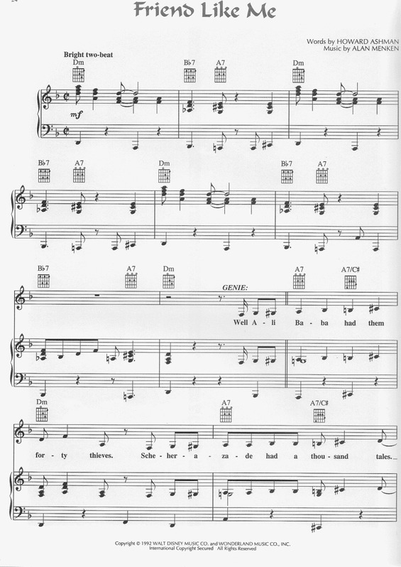 Partitura da música Friends Like Me