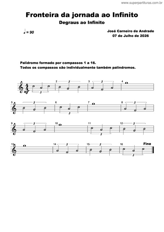 Partitura da música Fronteira Da Jornada Ao Infinito