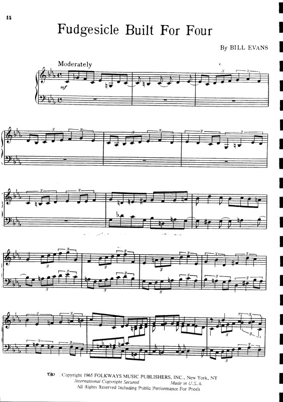 Partitura da música Fudgesicle Built For Four