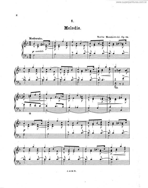 Partitura da música Fünf Klavierstücke