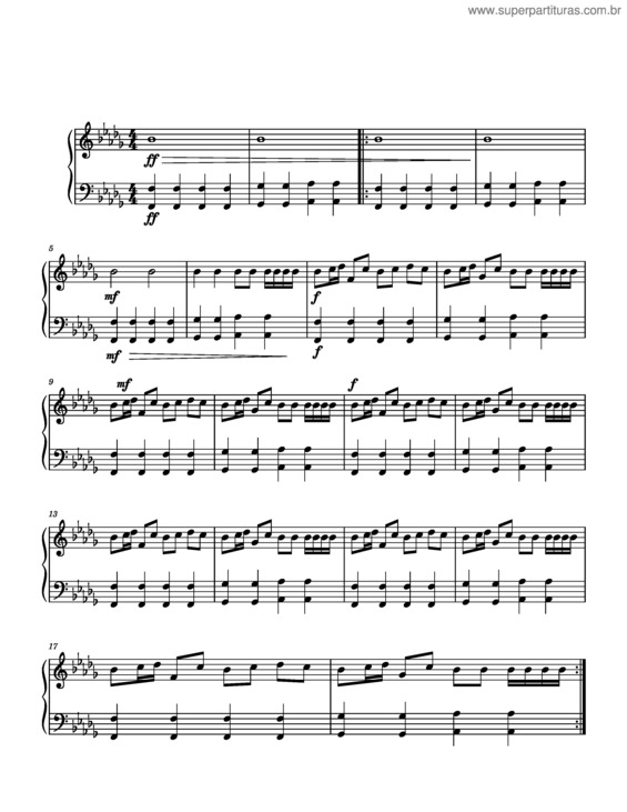 Partitura da música Funk Estranho – Alxike