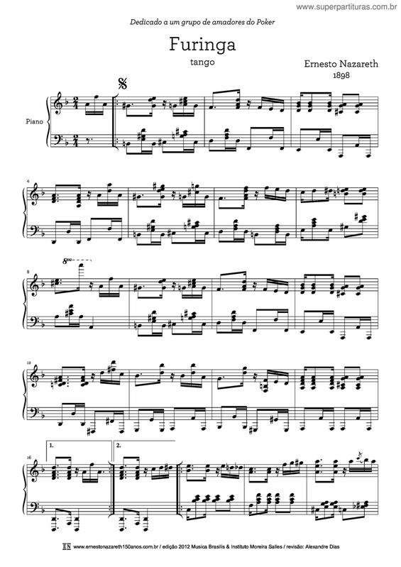 Partitura da música Furinga v.2