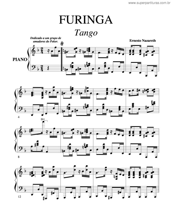 Partitura da música Furinga v.3