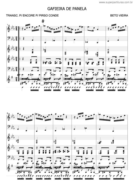 Partitura da música Gafieira De Panela v.2