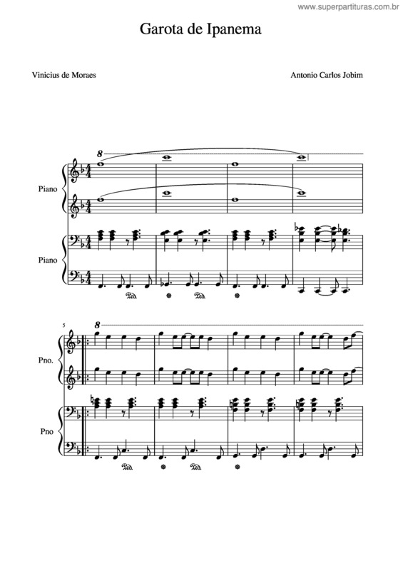 Partitura da música Garota De Ipanema v.23