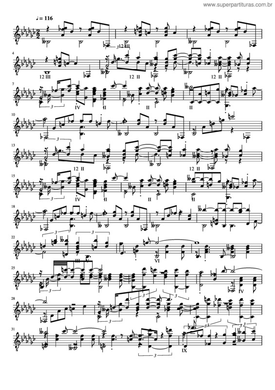 Partitura da música Garota De Ipanema v.27