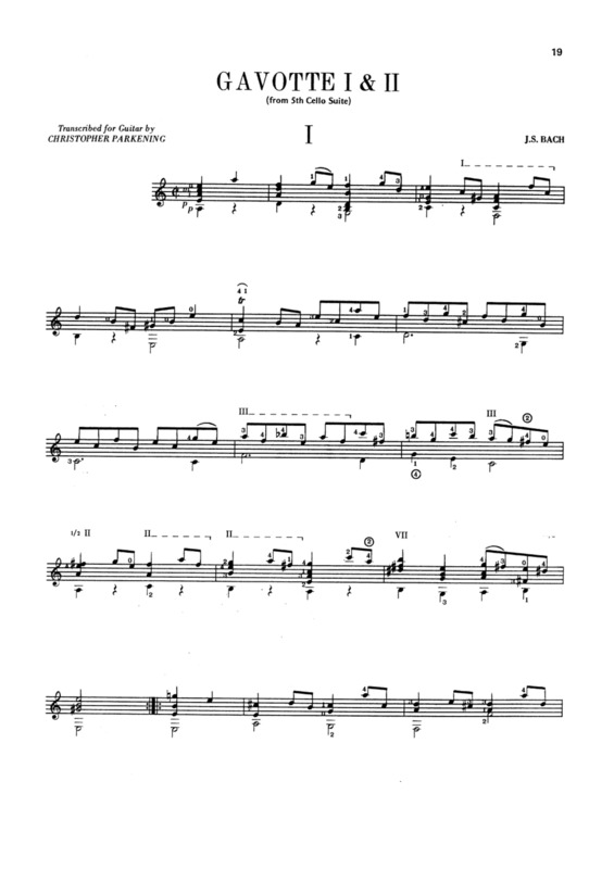 Partitura da música Gavote I E II (From 5th Cello Suite)
