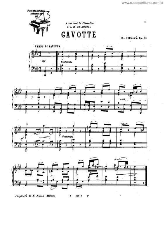 Partitura da música Gavotte v.2