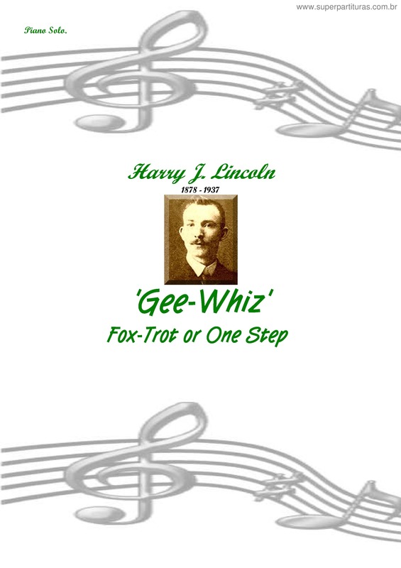 Partitura da música Gee-Whiz