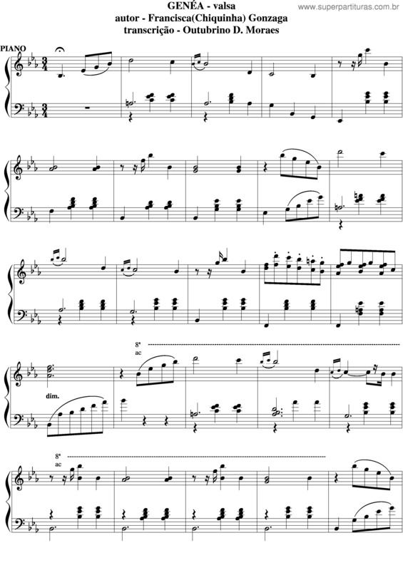 Partitura da música Genéa v.4