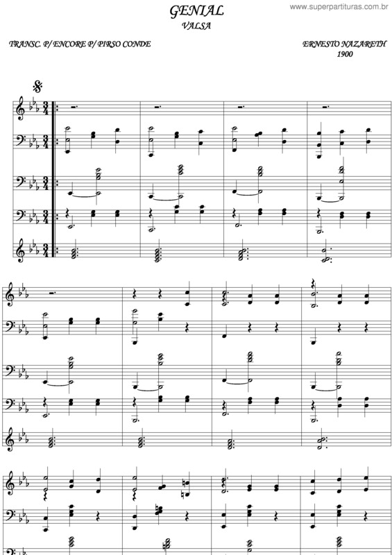 Partitura da música Genial v.2